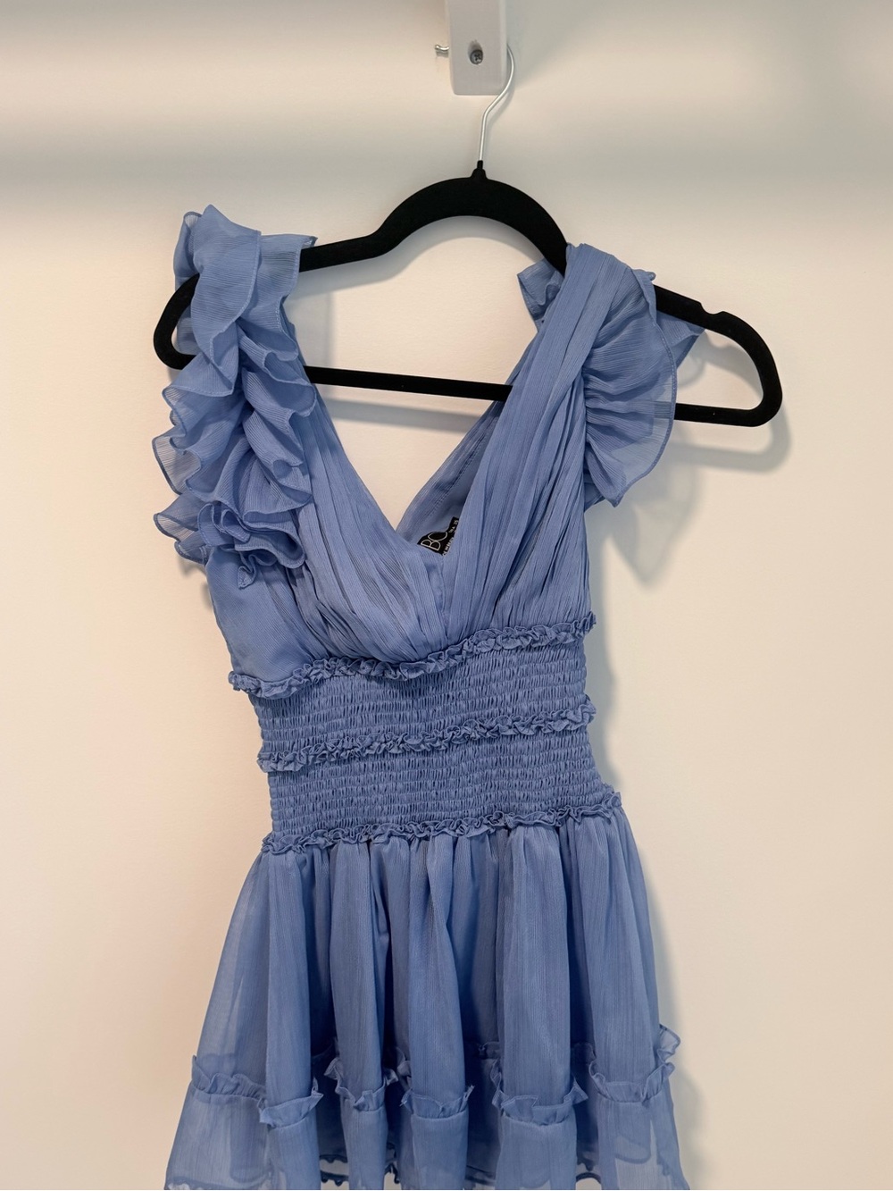 PatBO Light Blue Ruffle Mini Dress - Picture 5 of 9